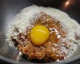 ミートソースの焼きスパゲッティ作り方1写真