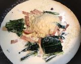 ベーコンとほうれん草のカルボナーラ作り方5写真