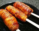 【串にさしたらお祭り気分】肉巻きおにぎり作り方11写真