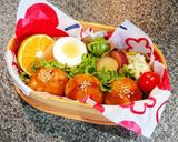 【串にさしたらお祭り気分】肉巻きおにぎり作り方13写真