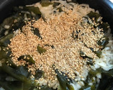 切り干し大根とわかめの押麦ご飯作り方3写真