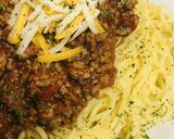 トマト缶＆挽肉で作るミートソースパスタ作り方4写真