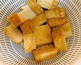 厚揚げとサツマイモの甘辛炒め作り方3写真