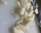おかずになるピリ辛味噌だれ梨ポテサラ作り方10写真