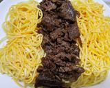 ある物で作る瓦そば風？焼きそば作り方6写真