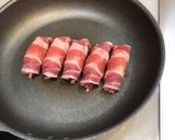 超簡単☆たくあんと大葉の肉巻き☆作り方2写真