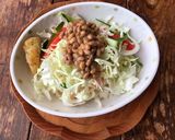 納豆さらだうどん作り方1写真