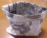 新聞紙で作る生ごみ入れ：滅茶便利でエコ！作り方13写真