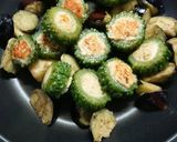 甘辛♪ゴーヤの肉詰めと茄子の照り焼き作り方11写真