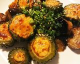 甘辛♪ゴーヤの肉詰めと茄子の照り焼き作り方13写真