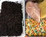 鶏むね肉☆ひじき☆Mixベジタブルの煮物作り方1写真