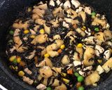 鶏むね肉☆ひじき☆Mixベジタブルの煮物作り方3写真