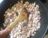 鶏ひき肉と葱のパスタ作り方7写真