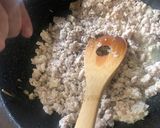 鶏ひき肉と葱のパスタ作り方8写真