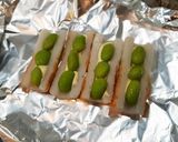 ちくわに枝豆を盛って作り方3写真