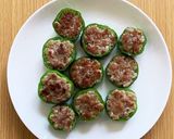 業務スーパーの肉団子で！ピーマンの肉詰作り方5写真
