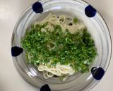 どっさりのっけネギのきしめん作り方4写真