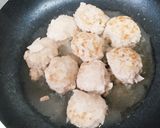 ジャガイモ厚揚でかさまし煮込みハンバーグ作り方3写真