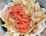 ふんわり✩鶏ムネ紅生姜の落とし揚げ作り方1写真