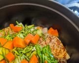 無水鍋でカレー：ピーマン＆キュウリ編作り方3写真