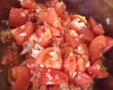 湯むきトマトとモッツァレラの冷製パスタ作り方4写真