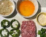 剥がれないピーマンの肉詰め作り方1写真