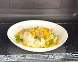 電子レンジで卵コーンチャーハン作り方4写真