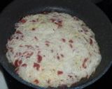 ドライソーセージと粉チーズの焼きそうめん作り方3写真