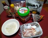 フライパンでおこげ付き石焼きビビンバ作り方1写真