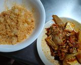 フライパンでおこげ付き石焼きビビンバ作り方4写真
