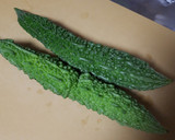 青ばんでゴーヤの男気炒め作り方1写真