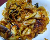 フライパンでおこげ付き石焼きビビンバ作り方8写真