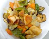 若鶏と野菜の甘酢あんかけ作り方8写真
