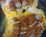 エビフライの玉子とじ♪作り方5写真