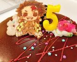 鬼滅の刃☆たんじろうケーキ☆キャラケーキ作り方13写真