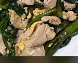 フライパンひとつ♡空芯菜と豚卵の中華炒め作り方10写真