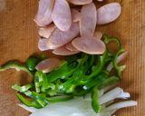 懐かしの給食風ナポリタン♪作り方1写真