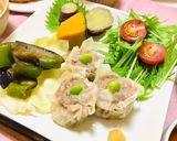 今日のご飯は手作り焼売メインの夏の献立作り方6写真