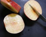 簡単！桃の飾り切り作り方1写真