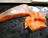 簡単！銀鮭の檸檬漬け焼き作り方1写真
