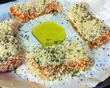 生銀鮭のパン粉バジル。作り方2写真