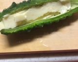 ゴーヤのチーズ味噌詰め焼き♡カリっほろ苦作り方1写真