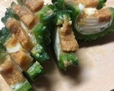 ゴーヤのチーズ味噌詰め焼き♡カリっほろ苦作り方3写真