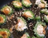 ゴーヤのチーズ味噌詰め焼き♡カリっほろ苦作り方5写真