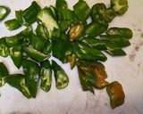 パン粉と甘唐辛子のパスタ作り方1写真