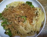 パン粉と甘唐辛子のパスタ作り方8写真