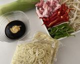 夏休みランチに～たまにはこってり焼きそば作り方1写真