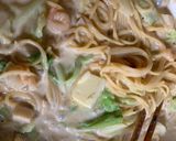 シーフードとキャベツの味噌クリームパスタ作り方4写真