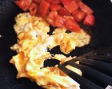 低糖質で簡単なおかず☆トマトと卵の炒め物作り方5写真