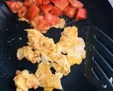 低糖質で簡単なおかず☆トマトと卵の炒め物作り方6写真